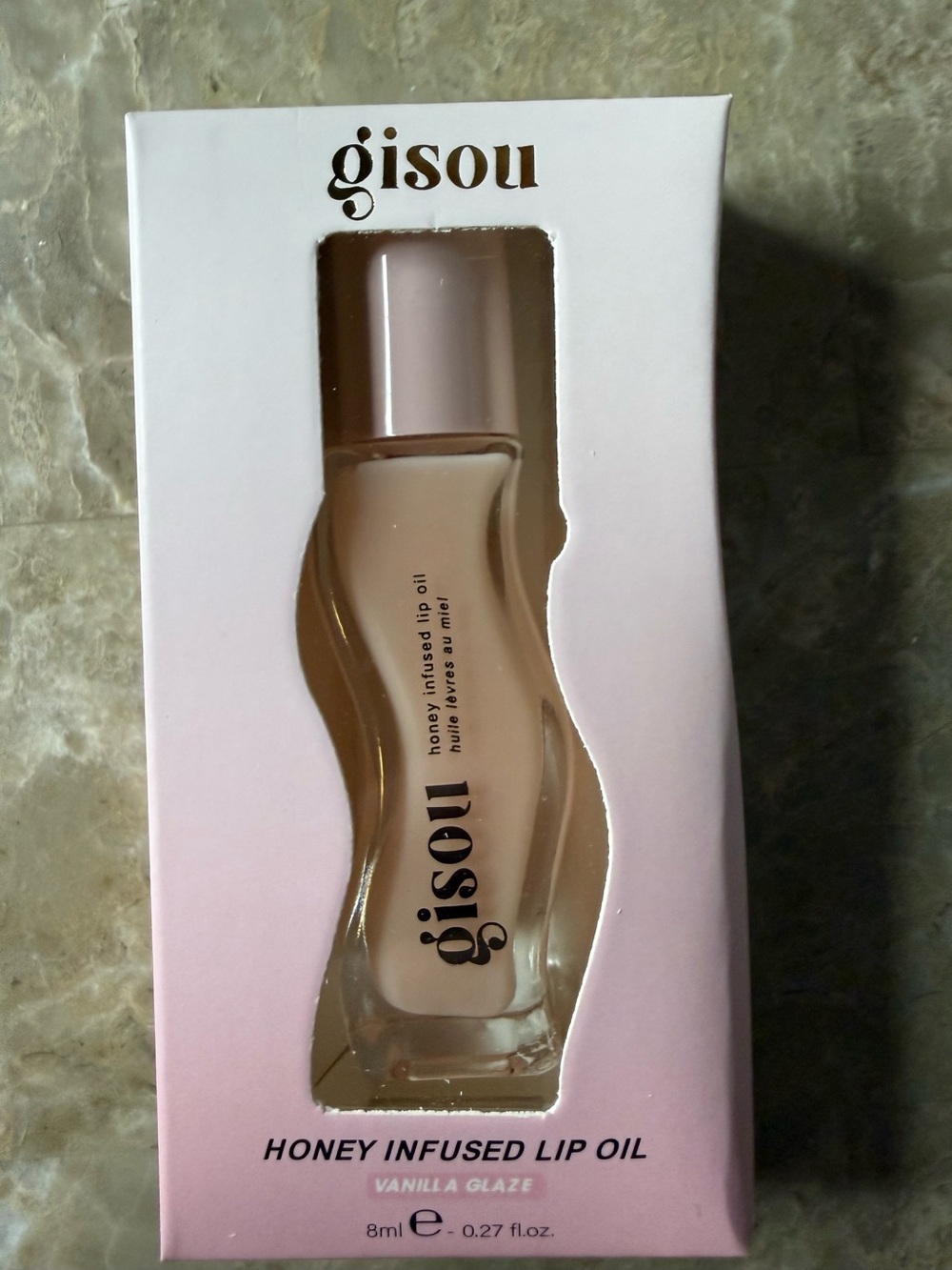 💋3-$36💋Gisou Honey Infused Lip Oil - Vanilla Glaze (Pink)